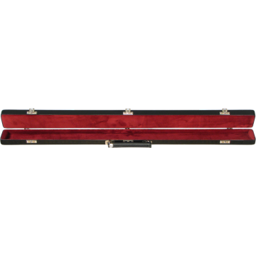 black bow case with red interior