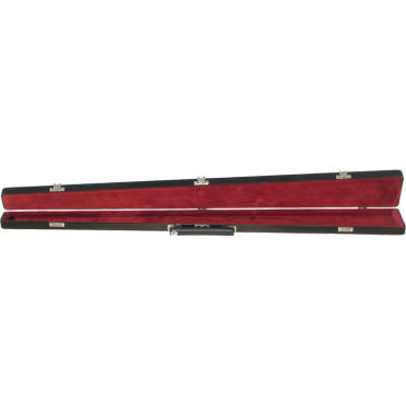 black bow case with red interior