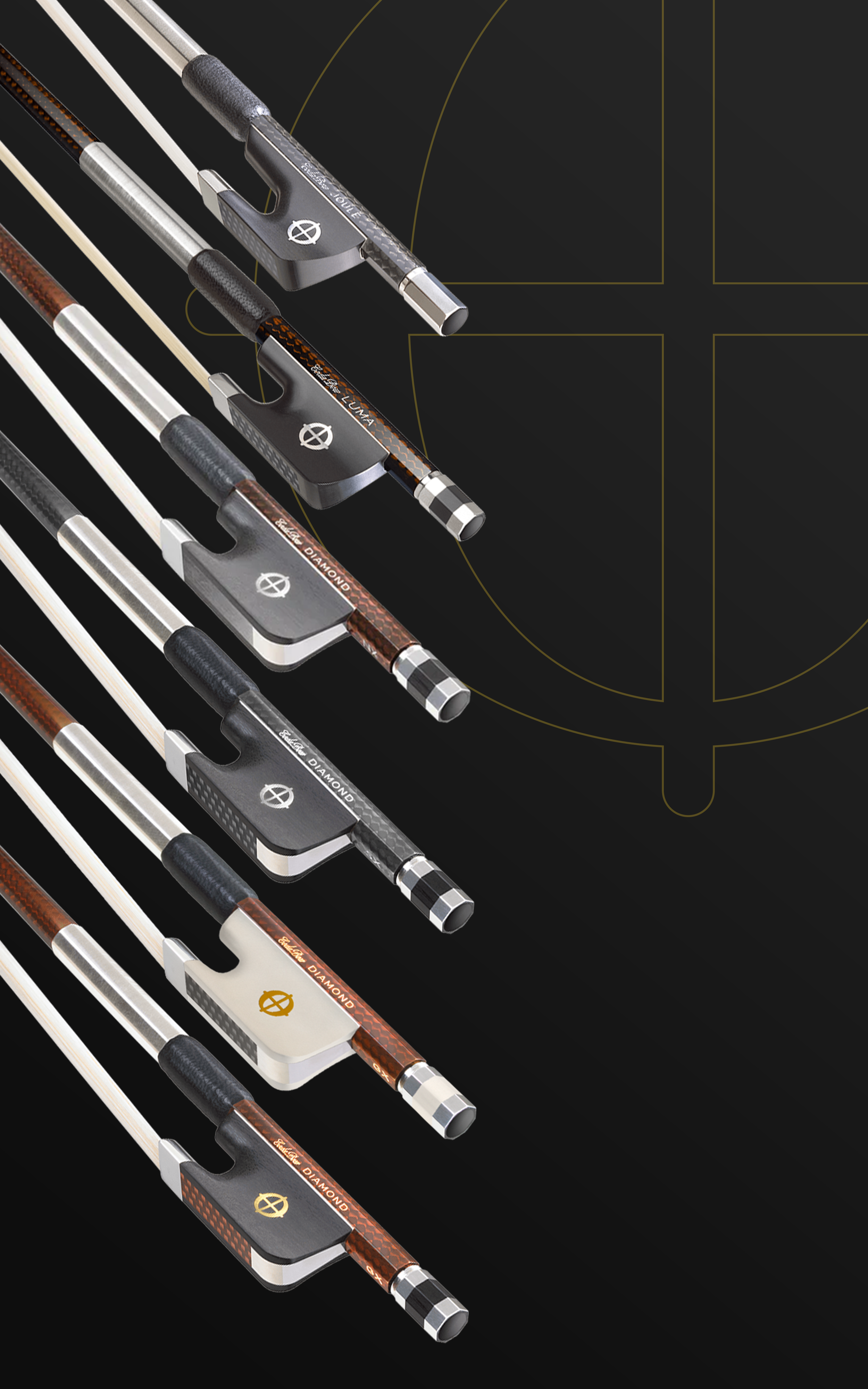 Performance Bow Example Viola Bow Performance Models - Carbon Fiber Bows | CodaBow