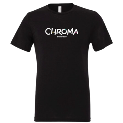 t shirt with chroma by codabow on it