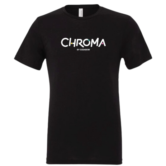 t shirt with chroma by codabow on it