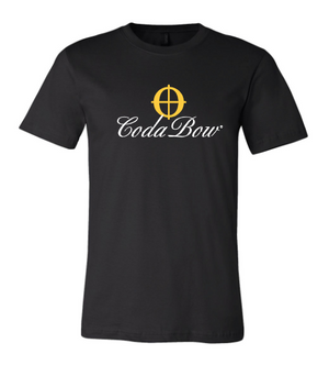 Black, short sleeve CodaBow T-shirt