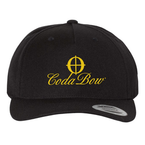 One-size-fits all black CodaBow hat